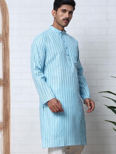 Image of Jompers Men's Cotton Striped Kurtas