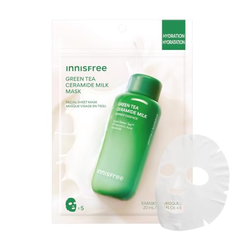 innisfree Green Tea Ceramide Milk Mask | Lightweight Korean Sheet...