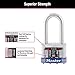 Master Lock 3QLF Outdoor Padlock with Key, 4 Pack Keyed-Alike