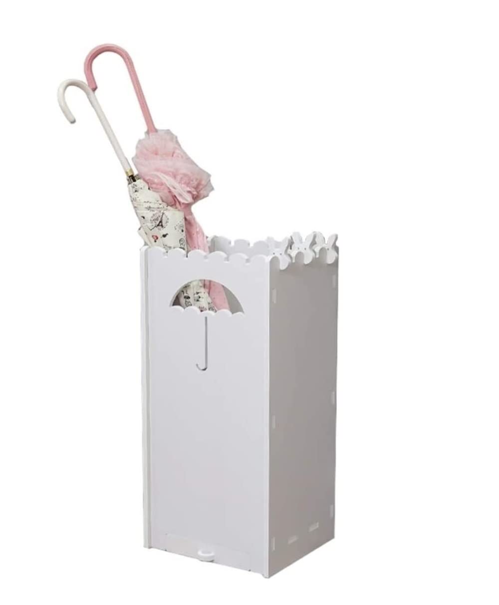 Porte-parapluies design blanc pour garder votre entrée au sec les jours de pluie