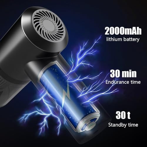 Image of 3-in-1 Portable Handheld Vacuum Cleaner - Cordless USB Rechargeable Car Vacuum with Powerful Suction - Washable HEPA Filter & Multi-Attachments - Lightweight Quiet Design Car (Black)