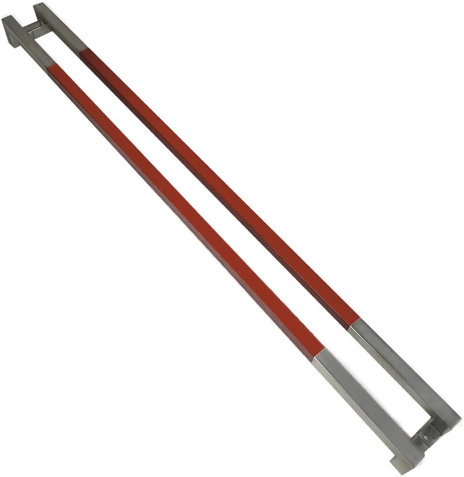 Stainless Steel Handle Hotel s Door Pear Solid Wood Armrest to Install Large(25 * 38 * 1000mm)