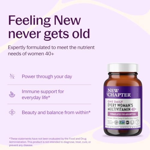 Best Multivitamin for Women Over 40 Perimenopause: Your Complete Guide to Hormonal Balance 15 New Chapter Every Woman's One Daily 40+ Multivitamin, 72 Tablets
