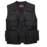 Material: Chemiefasermischung YANGPANGZI Fotografie Weste Anglerweste Freiwillige Weste Multi-Pocket Mesh Weste