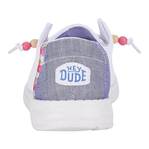 Hey Dude Wendy Boho Crochet Loafers for Women – Textile Upper & Lining – Lace-up Closure – Textile Outsole4