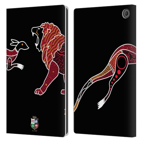 Étui portefeuille Amazon Fire Max 11 2023 housse protection cuir British and Irish Lions