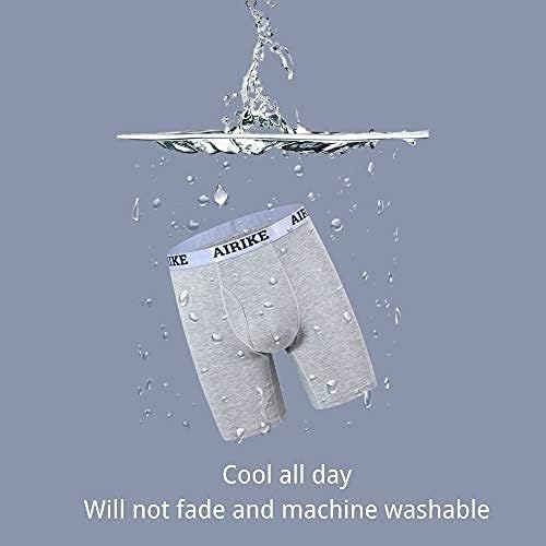 AIRIKE Boxer Briefs Men Pack Long Leg Soft Black Underwear Big Size and Tall Underpants - Image 3