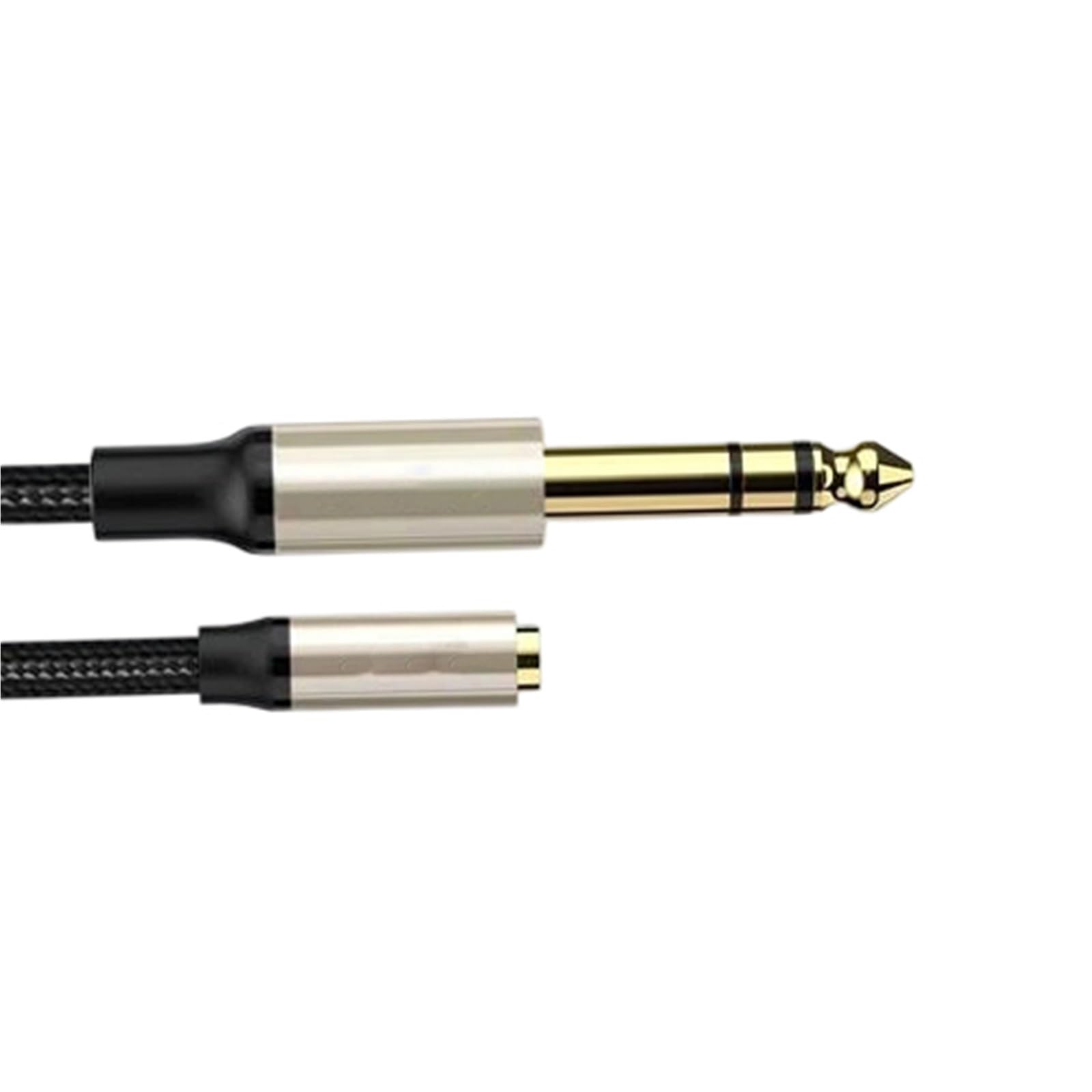 Początkujący Kabel Do Gitary Adapter 6,35mm TRS Męski Na 3,5mm Żeński Przedłużacz Stereo Do Wzmacniacza Gitarowego