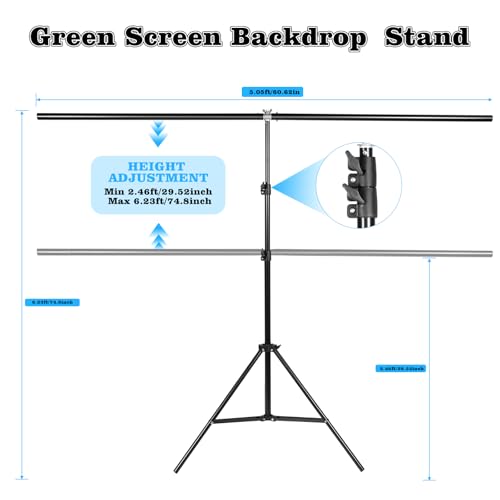 Green Screen Backdrop Kit with Stand - Save 35% Now $29.99 - Image 2
