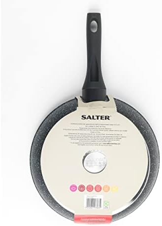 Salter BW05747S Megastone Collection Non-Stick Forged Aluminium Frying Pan, 28 cm, Corrosion-Resistant, Soft-Touch Handle, Suitable for All Hob Types and Metal Utensil Safe, PFOA Free, Silver