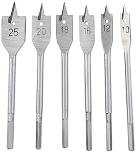 Hilka 49600006 Flachfräsbohrer Set 6-teilig