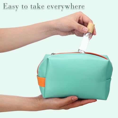Image of Sumind 150 Pcs Essential Oil Roller Bottles 10 ml Glass Roller Bottles with Stainless Steel Roller Balls Empty Bottles Leak Proof Roll on Bottles with 5 Funnel for Travel Essential Oil (Clear, Wood)