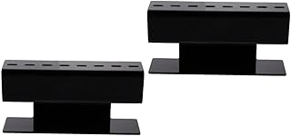 فوميز. حامل ملقط رموش بلاستيكي من قطعتين، ملاقط رموش M لادوات وصلات الرموش، حامل ملقط للرموش، حامل ملقاط منظم للرموش، رف تخزين وصلات الرموش، اسود