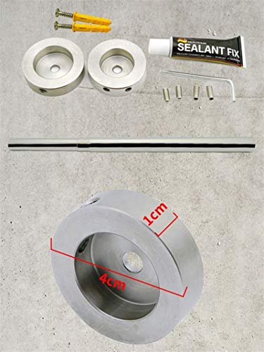 Tringle à rideau de douche extensible 60-110cm barre de penderie sans percer