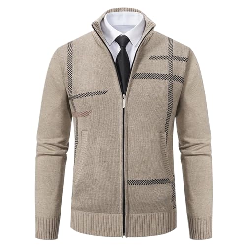 Tricot hommes cardigan de mi-saison gilet casual tendance coupe ajustée
