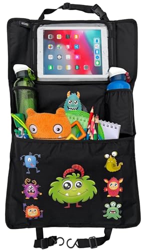 Imagen de HECKBO 1 organizador para respaldo de coche infantil Monster con funda para tablet táctil