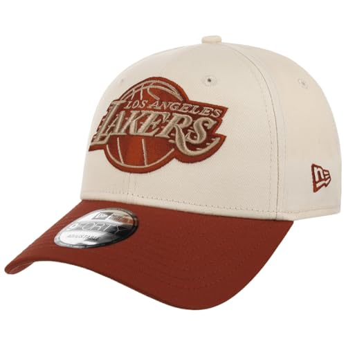 New Era 9Forty Colour Block Lakers Cap Basecap Baseballcap Curved Brim NBA LA Los Angeles Herren - Metallschnalle, mit Schirm Herbst Sommer Frühjahr Winter Frühling-Sommer Herbst-Winter - One Size