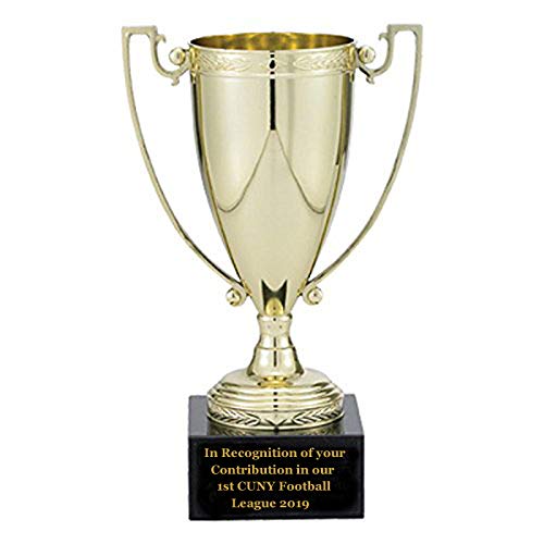 Shop Awards And Gifts Customizable 10-1/4 Inch Trophy Gold Cup On Black Marble Base, Includes Personalization #TOP1