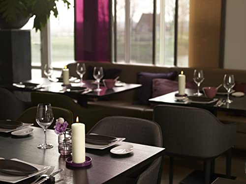 Bolsius 10 Ivory Pillar Candles - 2.25 X 6 Inches - Premium European Quality - Individually Wrapped - 42 Hours Burn Time - Dripless Smokeless Unscented Dinner, Wedding, Party, & Restaurant Candles #TOP5