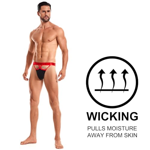 SKYSPER Mens Jockstrap Underwear Jock Straps Male Athletic Supporters for Men2