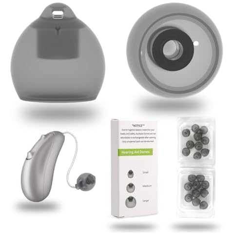 Phonak Vented 4.0 Hearing Aid Domes Ideal for Mild Hearing Loss Compatible Comfortable Silicone for Small to Medium Ear Sizes Medium Size 9mm0.35inch(20 pcs) Cover