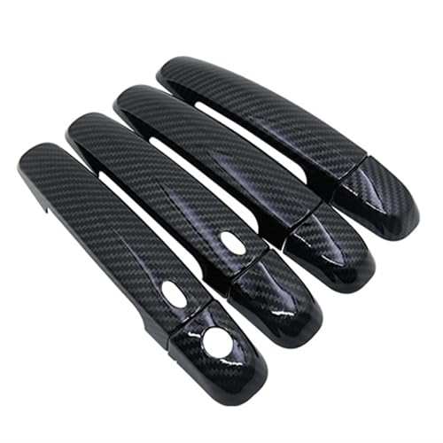 DSWILNV Handle Grab Trim Interior Compatible with Suzuki for Swift for Maruti for DZire 2004 2005 2006 2007 2008 2009 2010 Car Exterior Door Handle Cover Decorative(4Handle 2 Button)