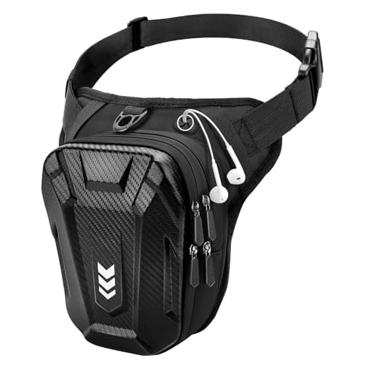 ISEYOU Thigh Bag, Drop Leg Bag for Women Men, Motorcycle Leg Bag with Leg Strap, Expandable Storage Leg Pouch for Racing Bike Cycling Horse Riding Hiking Camping Fishing Travel Outdoor