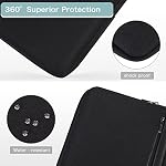 DOMISO 17-17.3" Laptop Briefcase Waterproof & Shockproof Business Bag w/Luggage Strap & Anti-Theft - Fits 17" Laptops, Black