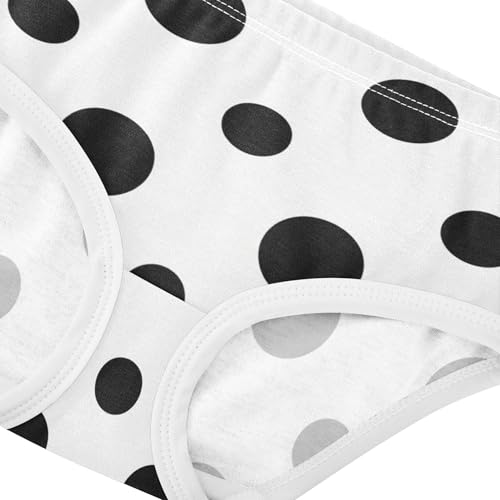 Black Polka Dots White Toddler Girls Underwear 2t Cotton Little Girl Panties Animal Kids Briefs Undies4