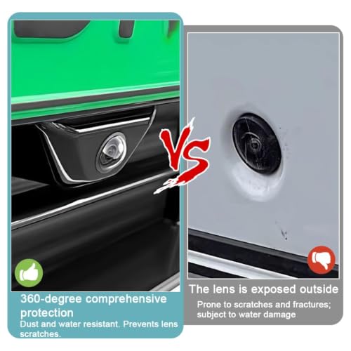 Image of Car Camera Lens Protector Cover (Pack of 2Pcs), HD 9H Anti-Scratch Protective Anti Fog Shield for Front & Rear Parking & 360 Camera Lenses, Waterproof Anti-Fog Camera Guard for Vehicles