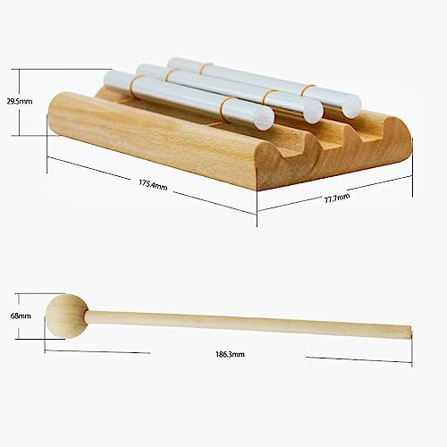 VICASKY Carrilhão De Energia Com Malho Sino Instrumento De Percussão Musical Para Sala De Aula De Me