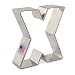 Alphabet Letter X Cookie Cutter- 3 Inch - Ann Clark - US Made Steel