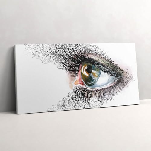 Art mural oeil humain 120x60cm pour sublimer le salon de votre maison