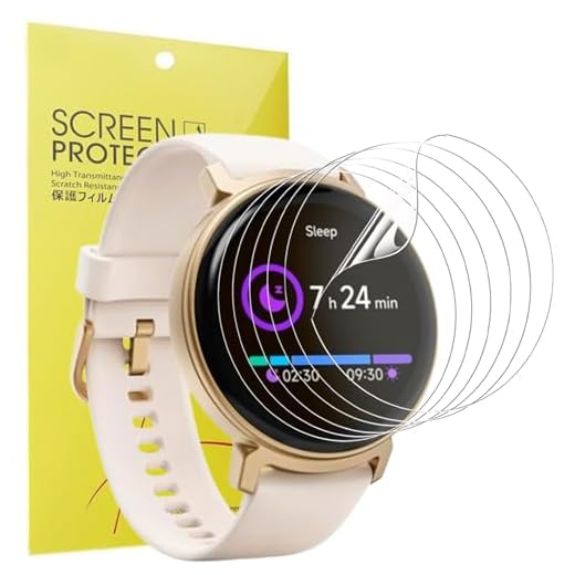 Blueshaweu Schutzfolie Kompatibel mit Hama Smartwatch Arion AMOLED 43 mm, HD klar Flexible TPU Displayschutzfolie [6 Stück] Kompatibel für Hama Smartwatch Arion (Transparenz)