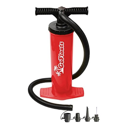 GoFloats Rapid Inflation Manual Air Pump (for Rafts, Air Mattresses and Sports Balls)