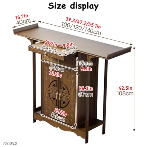 Table d'autel bouddhiste pour ranger vos objets sacrés et purifier l'espace du salon - 3