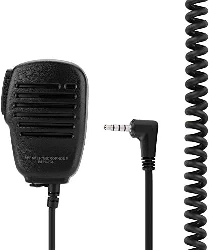Bewinner Handheld Microphone for Walkie Talkie Portable Microphone 3.5mm Interface with Rotary Clip for Police, Army, Nighubs, Security