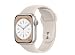 Produktbild Apple Watch Series 8 (GPS, 41mm) Starlight Aluminiumgehäuse mit Starlight Sportband, Einheitsgröße (Generalüberholt)