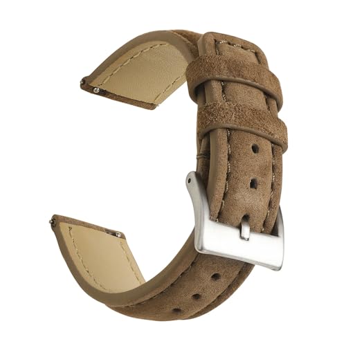 [ȓX] Be[WXG[hU[EHb`Xgbv 18mm 19mm 20mm 22mm nhChEHb`oh O[uE pxg ANZT[ Y(Light coffee 1,22mm)