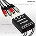 SIUNIMAS Pro RCA 4 Channels Ground Loop Isolator with Nylon Braided Cord Car and Home Theater Using Noise Filter with Ground Lift Durable Metallic Box Design (SIM-4CH-RCA04A)