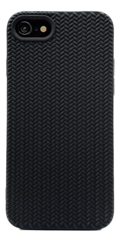 Image of Compatible with iPhone 7 /8 /SE 2020 /2022 | Premium Textured Microfiber Candy Protective Case | Shock-Absorbing Back Cover with Enhanced Camera Guard (Black)