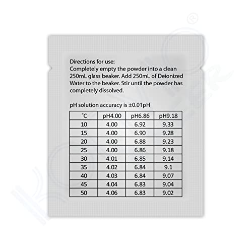 Image of Konvio Neer pH Meter Buffer Powder, 4.01, 6.86 & 9.18 pH, Pack of 9