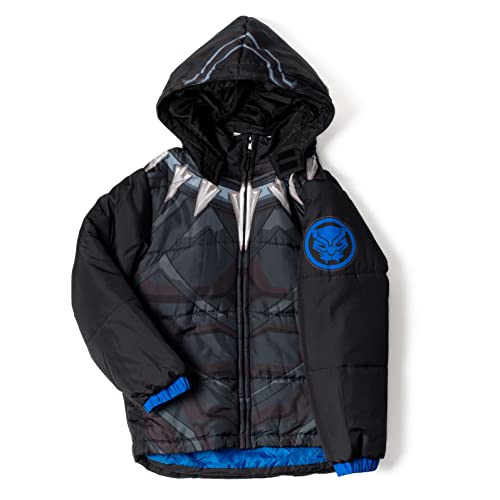 Image of Marvel Hooded Zip-Up Puffer Jacket Toddler to Big Kid