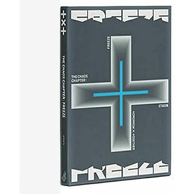 TXT [ THE CHAOS CHAPTER : FREEZE ] Album [ WORLD ] VER. CD+88p Photo Book+Sticker Pack(1pack 2ea)+Lyric Book+Behind Book+Photo Card+1Original Story Photo Card+Poster(On Pack)+Post Card K-POP SEALED