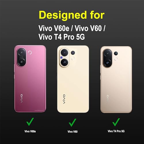 Image of Zapcase Back Case Cover for Vivo V60e | Compatible for Vivo V60e Back Cover | Liquid Silicon Magic Case with Camera Protection | Black