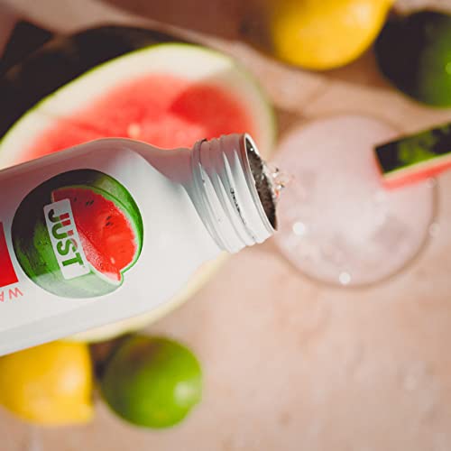 Image of JUST Bubbles Watermelon - Pure Premium Sparkling Spring Water in a Fully Recyclable Reusable Eco-Friendly Bottle - 100% Mountain-Sourced Carbonated Water with Naturally Occurring Minerals, 16 Fl Oz