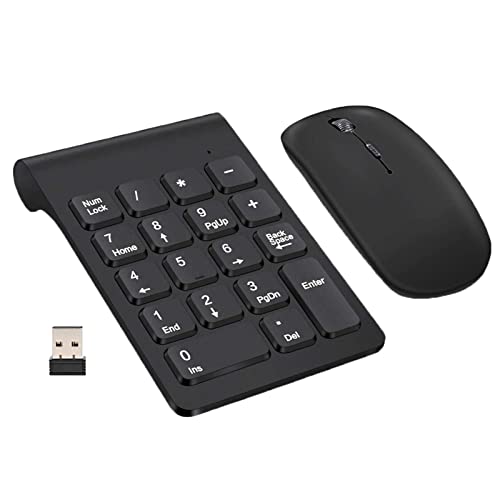 Teclado numérico inalámbrico silencioso mini extensión para trabajar sin ruidos