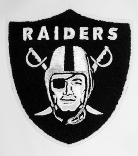 Pro Standard Mens NFL Las Vegas Raiders Classic Chenille Pull Over Hoodie White XL - Image 6