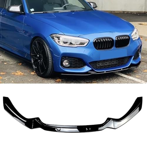 HhhhhYf Spoiler Pare-Chocs Avant pour BMW 1er F20 F21 M-Pack 118i 118d 120i 120d M135i M140i 2015-2019,Durable Anti Collision Auto Becquets Avant Becquet de Lèvre Avant Accessoire Voiture,B