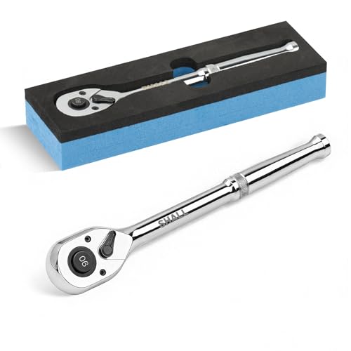 Shall 3/8" Drive 90-Tooth Ratchet Wrench Quick Release & Reversible | High-Torque Socket Spinner | Seamless Ratcheting for Vehicle Maintenance